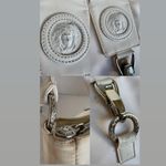 Versace Vintage Gianni  White Nylon Shoulder Crossbody Women’s Handbag Purse READ Photo 8