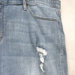 Torrid  Womens Denim Shorts Sky High Skinny Bermuda Size 26‎ Distressed Stretch Photo 1