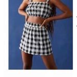 Kendall + Kylie Black and white gingham checkered mini skirt never worn Photo 1