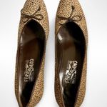 Salvatore Ferragamo Ferragamo Shoes Womens 7 2A Narrow 'Galena' Heels Calf Hair Leather Animal Print Photo 5