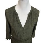 Rails  Jasmine Olive Speckled Split V Neck Long Sleeve Mini Dress Small Womens S Photo 7