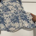 Reformation  Margot Floral Mini Skirt Pompadour Light Blue Photo 6