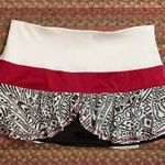 LUCKY IN LOVE LAYERED MINI SKORT SKIRT GOLF TENNIS ATHLETIC PICKLEBALL FLARE White Size M Photo 0