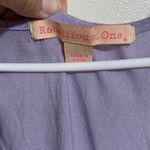 Rebellious One  L Lavender Sleeveless Tie-Front Top Photo 1