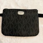 Michael Kors Black MK Logo Designer Belt Bag Fanny Pack Waist Bag Photo 1