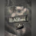 EUC AGB Black and Gray Tie Dye Sleeveless Zip Up Dress size 8 Photo 7