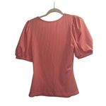 Rachel Parcell ✨ Ribbed Puff Sleeve Peachy Sz Medium Tee✨ Photo 9