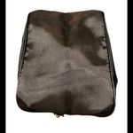 Elegant Black and Silver Clutch with Silver Beaded Handle Photo 3