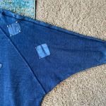 Vintage 80/90s Area Code oversized leather stud patch top, size large Photo 6