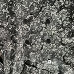 Vintage Finity Studio Gray & Black Floral Silky Blazer 10 Photo 3