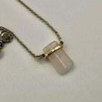 SU CH rose quartz dainty pendant necklace Pink Photo 2