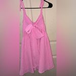 Lulus  Cute and Sweet Pink Tie-Back Mini Skater Dress size small Photo 3