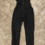 Good American  Denim Jumpsuit Black Photo 0