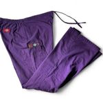 Dickies Purple Drawstring Scrub Pants Unique Pocket Detail Workwear Photo 0