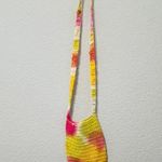 Urban Outfitters NEW  Woven Neck Tassel Fringe Multicolor Knit Crossbody Pouch Photo 3