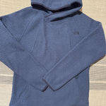 The North Face Osito Fleece Hoodie Pullover Blue Womens S P Textured Hooded Photo 0