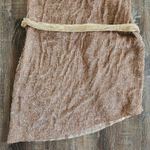 Retrofête Retrofete Ella Sequin Dress in Rose Gold/Tan Size Medium NWT One Shoulder Belt Photo 6