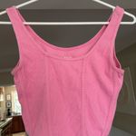 Pac Sun Pink Ribbed Tank Top-Size M Photo 3