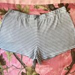blue + white striped shorts with bow Size M Photo 6