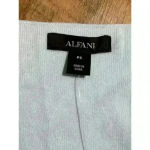 Alfani  Sleeveless V-Neck Sweater Ice Blue Ribbed Old Money‎ Aesthetic Petite S Photo 1