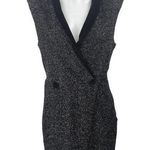 Topshop  Women's Tinsel Tuxedo Dress Polyester Black Size S Photo 0