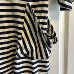 Nanette Lepore  Swim Women’s Navy Blue and Ivory Striped Beach Cover-up - Size S Photo 2
