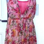 American Rag New sheer floral wrap dress by XS s2 Photo 0