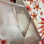 Bebe Long Sleeve Natalie Dress Royal Palm Floral Tropical Bell Sleeve 14 NO BELT Photo 11