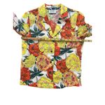 Scotch & Soda  Women's Multicolor Floral Linen Hawaiian Button Down Shirt Size XS Photo 3