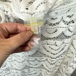 PilyQ PQ SWIM WATER LILY‎ HIGH WAIST LACE PANTS IN WHITE Size M/L Photo 3