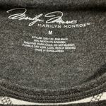 Marilyn Monroe Gray White Striped Short Sleeve Tunic Tee High Low Dress Medium Photo 6