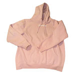 Glossier Original Pink Hoodie Pullover Sweatshirt Spell Out Logo Womens Large Photo 0