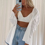 Princess Polly  Adalia‎ White Bralette Crop Top AU 14 / US 10 NWT Photo 0