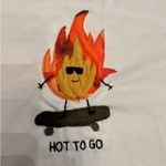 Handmade Hand Embroidered Hot To Go skater cropped shirt   Photo 1