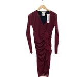 Fuzzi Ruched‎ Ruffle Long Sleeve Dress Size XXL New with Tags Photo 6