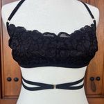 NWT We Are‎ HAH Don't Cross Me Black Lace Crochet Bra, Size Small Photo 3