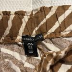 Sincerely Jules Tan/white Zebra Print Shorts Size M Photo 1