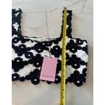 Avec Les Filles NWT Crochet Knit Cropped Tank In Black/White Women’s size XL/XXL Photo 9