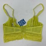 Free People  Yellow Longline Bra 32D Get Off My Cloud New Photo 4
