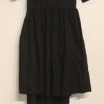Oak + Fort Black Puff Sleeve Tie Back Dress Sz S Photo 3