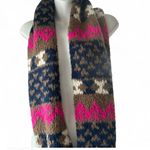 Saks 5th Avenue Saks Fifth Avenue Pink and Brown Knit Infinity Scarf Photo 3