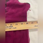 Kenar  purple red paisley 100% silk blouses size Large Flowy Photo 8