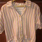 Garage Striped Tie Front Shirt Photo 2