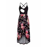 Womens Baikea Sleeveless Floral High Low Maternity Breastfeeding Maxi Dress S Black Size undefined Photo 1