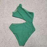 Beach Riot NEW Green Celine Ribbed One Piece Cutout Swimsuit Free People Sz S Photo 7