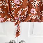 Madewell  Novel Tie-Front Top in Hillside Daisies Photo 4