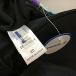 Swimsuits for All Swim Dress One Piece Molded Cups Floral Blue Black Size 20 Photo 2