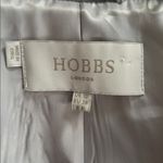 Hobbs London Hobbs if London Pale Gray Wool Flannel Double-Breasted Coat sz 6 Photo 7