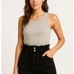 Shasa Denim Paperbag Shorts Y2K High Rise Black Size 3 Photo 0