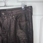Old Navy  Metallic Sparkly High-Waisted Shine OG Loose Straight Leg Jeans Black 8 Photo 4